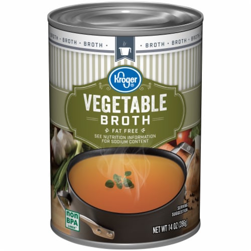 Kroger® Fat Free Vegetable Broth Case Sale Perspective: front