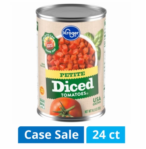 Kroger® Petite Diced Tomatoes Perspective: front