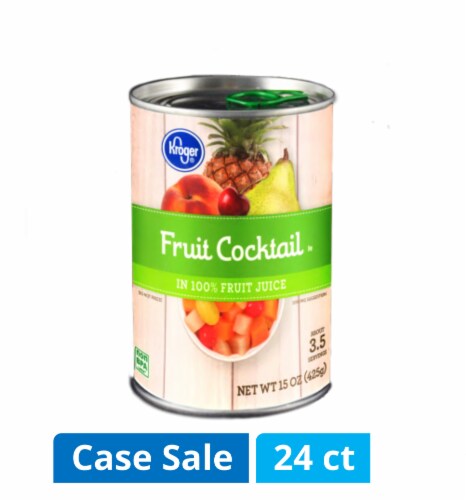 Kroger® Canned Fruit Cocktail in 100% Fruit Juice Case Sale Perspective: front