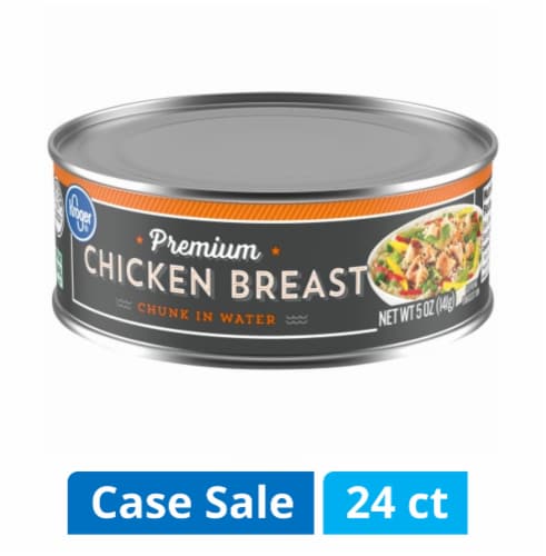 Kroger® Premium Chicken Breast Chunk in Water Case Lot Sale Perspective: front