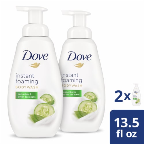 Dove Shower Foam Cucumber & Green Tea Scent Shower Foam Perspective: front