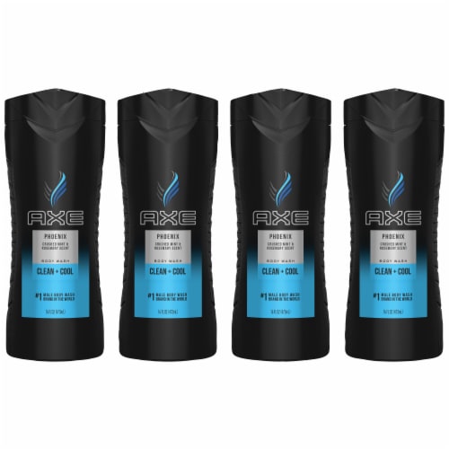 AXE Men Phoenix Crushed Mint & Rosemary Body Wash Perspective: front