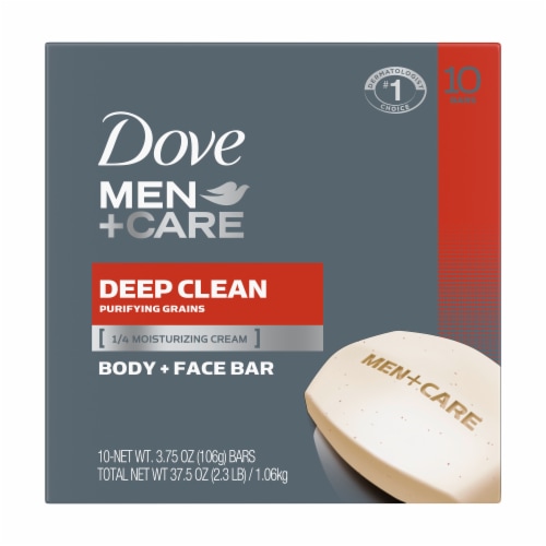 Dove Men+Care Deep Clean Soap Bars Perspective: front