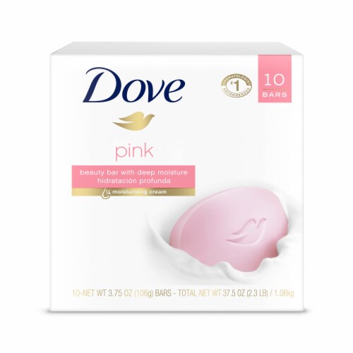 Dove Pink Beauty Bar Soap Perspective: front