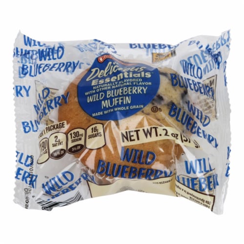 Otis Spunkmeyer Whole Grain Wild Individually Wrapped Blueberry Muffin, 2 Ounce — 72  case.