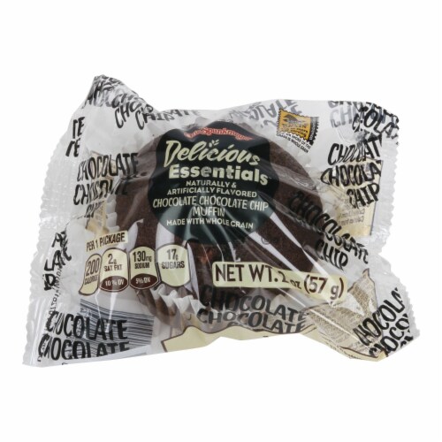 Otis Spunkmeyer Individually Wrapped Double Chocolate Chip Muffin, 2 Ounce -- 72 per case. Perspective: front