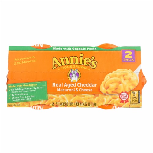 Annie's Organic White Cheddar Microwave Mac N Cheese Macaroni and