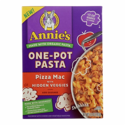 Annie's Pizza Mac with Hidden Veggies One-Pot Pasta Perspective: front