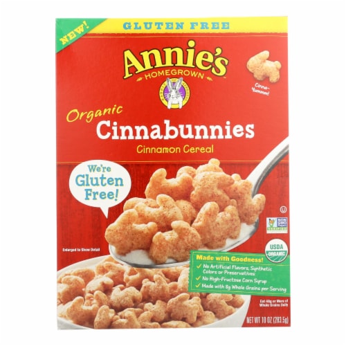 Annie's Homegrown Cereal Cinnabunnies Perspective: front
