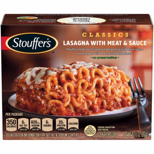 STOUFFER'S MEAL MEAT LASAGNA Perspective: front