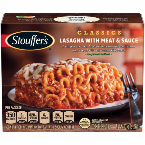 Stouffer's® Classics Lasagna with Meat and Sauce Frozen Meal Perspective: front