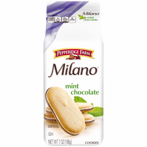 Pepperidge Farm Milano Mint Chocolate Cookies Perspective: front