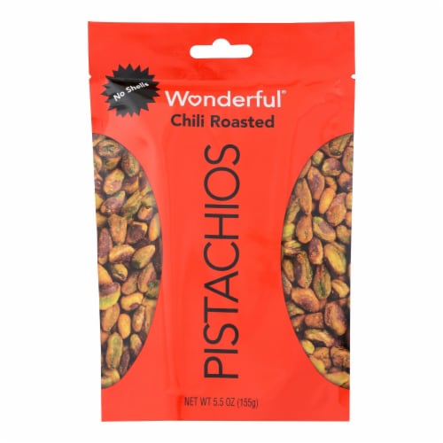 Wonderful® Pistachios - Pistachios Chili No Shell - Case of 10 - 5.5 OZ Perspective: front