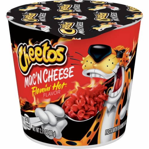 Cheetos Flamin' Hot Mac 'N Cheese Cups Perspective: front