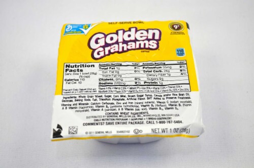 General Mills Golden Graham - Honey Cereal, Bowl Pak, 1 Ounce -- 96 per case. Perspective: front