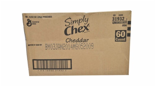 General Mills Simply Chex Cheddar Pieces Cereal Cups Perspective: front
