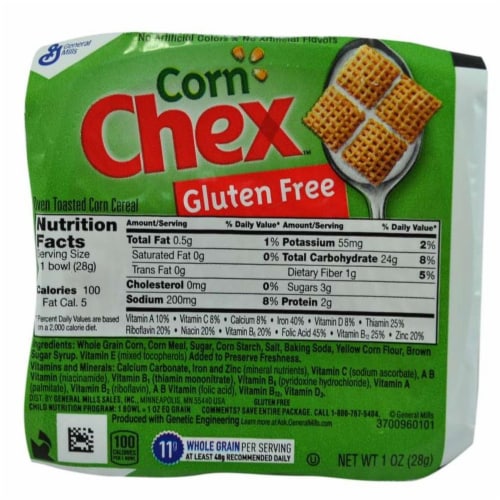 Chex Corn Bowlpak Cereal, 1 Ounce -- 96 per case. Perspective: front