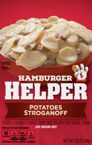 Hamburger Helper Potatoes Stroganoff Case Sale Perspective: front
