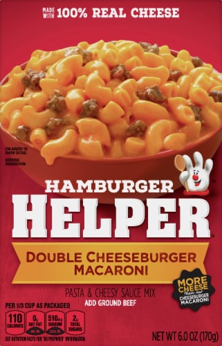 Hamburger Helper Double Cheeseburger Macaroni Case Sale Perspective: front