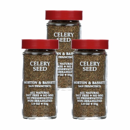 Morton and Bassett Seasoning - Celery Seed - 1.9 oz - Case of 3 Perspective: front