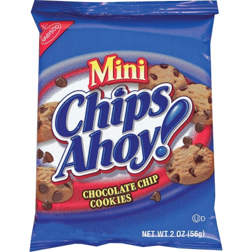 Chips Ahoy! Chips Ahoy Chocolate Chip Cookies 2 oz. Bags 60 Bags/Box 458096 Perspective: front
