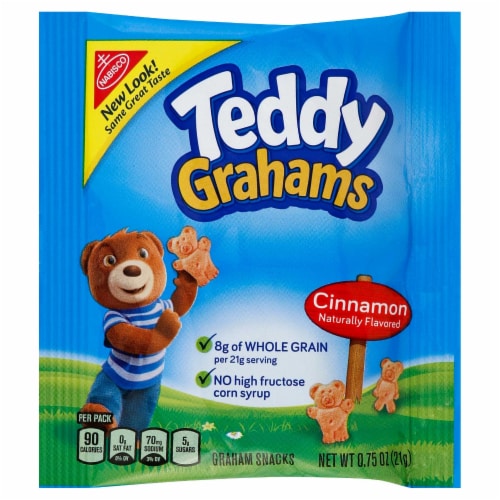 Teddy Grahams - Graham Cracker Cinnamon Cookies 150 Case .75 Ounce Perspective: front