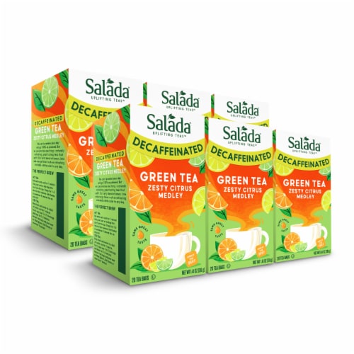Salada Decaffeinated Citrus Medley Green Tea 20ct - 6 pack Perspective: front