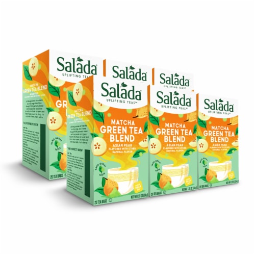 Salada Asian Pear Matcha Green Tea 20ct - 6 pack Perspective: front