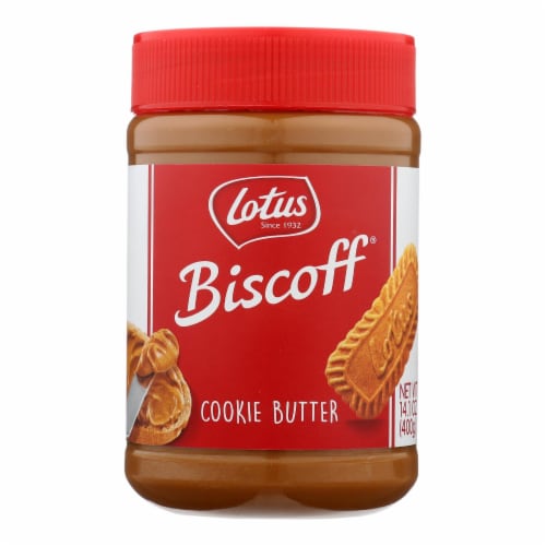 Biscoff Cookie Butter Spread - Peanut Butter Alternative - 13.4 oz - case of 8 Perspective: front
