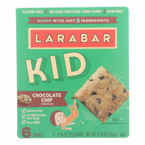 Larabar Kids Chocolate Chip Cookie Bars (8 Pack) Perspective: front