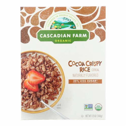 Cascadian Farm Crispy Cocoa Rice Cereal Perspective: front
