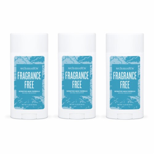 opadgående reparatøren Strengt Schmidt's Aluminum-Free 24-Hour Fragrance Free Sensitive Skin Vegan Natural  Deodorant Stick, 3 ct / 3.25 oz - Kroger