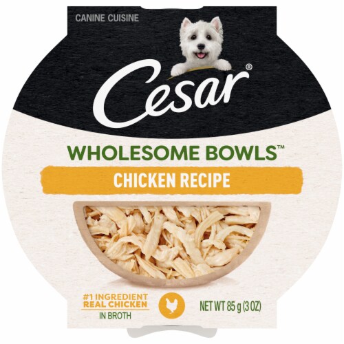 Cesar® Wholesome Bowls™ Chicken Wet Dog Food Perspective: front