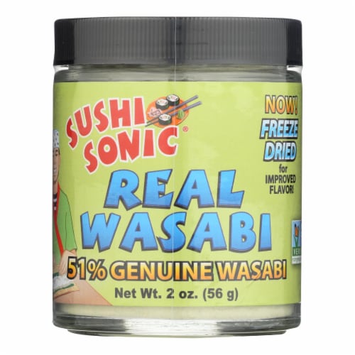 Sushi Sonic Real Wasabi Powder - Case of 12 - 2 OZ Perspective: front