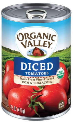 Organic Valley™ Organic Diced Tomatoes Perspective: front