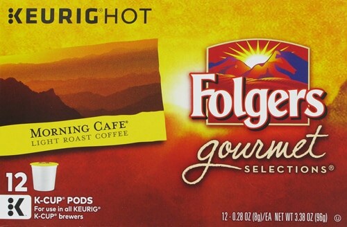 Folgers Gourmet Selections® Morning Cafe® Coffee Keurig® Hot K-Cup Pods Perspective: front