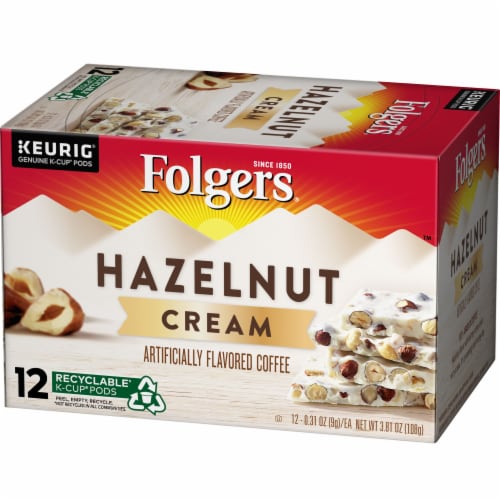 Folgers® Hazelnut Cream Coffee K-Cup Pods Perspective: front