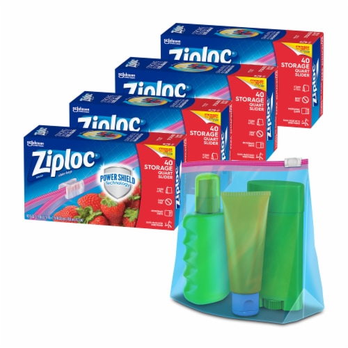 Ziploc® Slider Quart Storage Bags Perspective: front