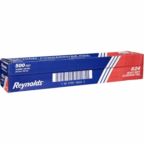 Pactiv Aluminum Foil Heavy-Duty 18 x500' Aluminum 624 Perspective: front