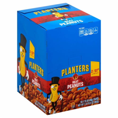 Planters Pre Priced Heat Peanuts, 1.75 Ounce -- 108 per case. Perspective: front