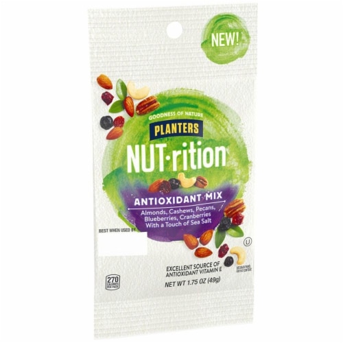 Planters Nut Rition Antioxidant Mix Snack Nuts, 1.75 Ounce -- 30 per case. Perspective: front
