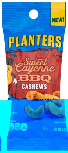 Planters Sweet Cayenne Barbecue Snack Nuts, 2.25 Ounce Tube -- 30 per case. Perspective: front