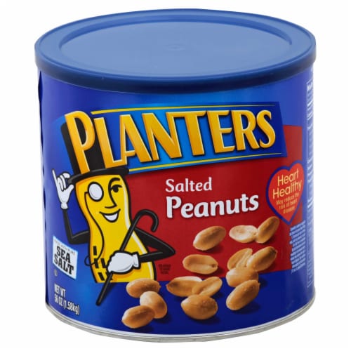 Planters Salted Peanuts, 56 ounce -- 6 per case Perspective: front