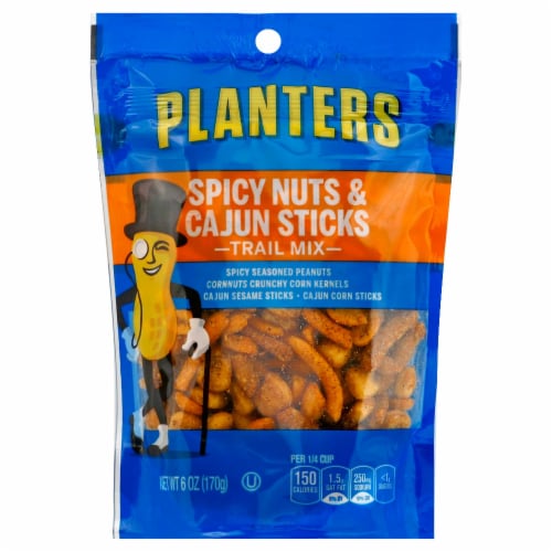 Planters Trail Mix Cajun Stick Spicy Nuts, 6 Ounce -- 12 Case Perspective: front