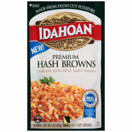Idahoan Premium Hash Browns Case Sale Perspective: front