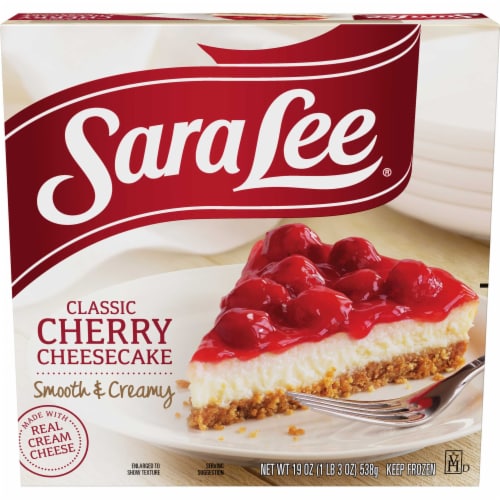 Sara Lee Cherry Cheesecake, 19 Ounce -- 12 per case Perspective: front