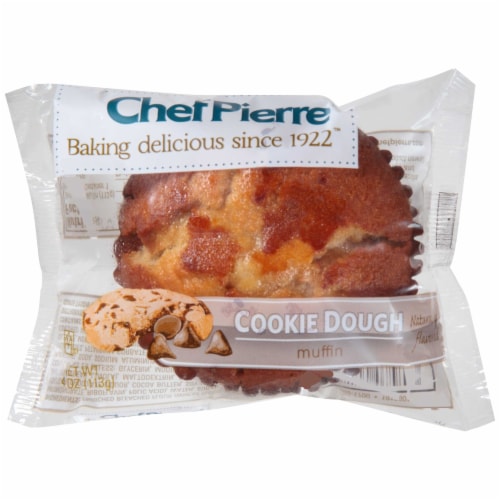 Chef Pierre Muffin Cookie Dough Individually Wrapped, 4 Ounce -- 24 per case. Perspective: front