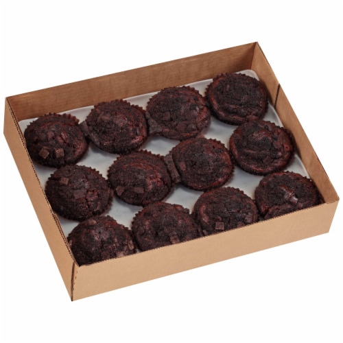 Chef Pierre Large Double Chocolate Muffin, 4 Ounce -- 48 per case Perspective: front
