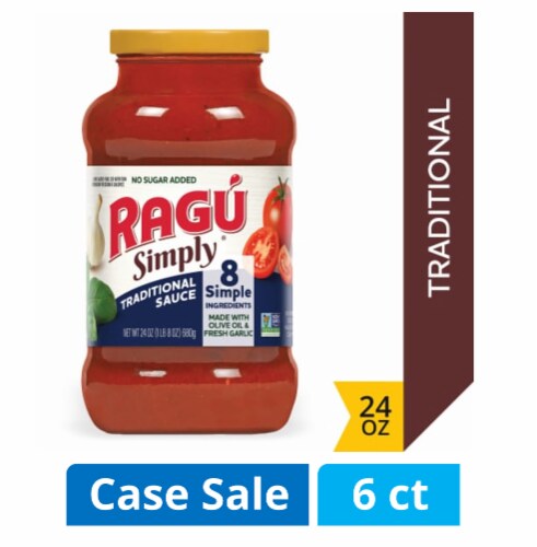 Ragu® Simply Traditional Pasta Sauce Case Sale Perspective: front