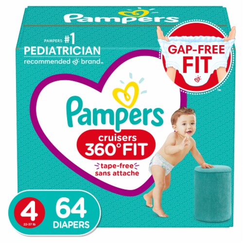 Pampers Cruisers 360 Fit Size 4 Diapers Perspective: front